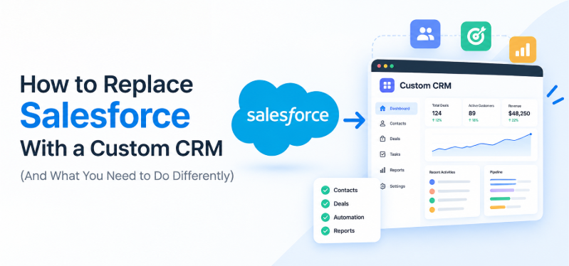 How to Replace Salesforce With a Custom CRM (And What You Need to Do Differently)